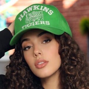🆕Stranger Things “Hawkins Tigers” Green Cap